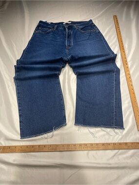 Levi’s Premium Big E Ribcage Straight Ankle Jeans – W32 L27 High Rise Denim